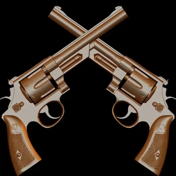 Crossed Pistols